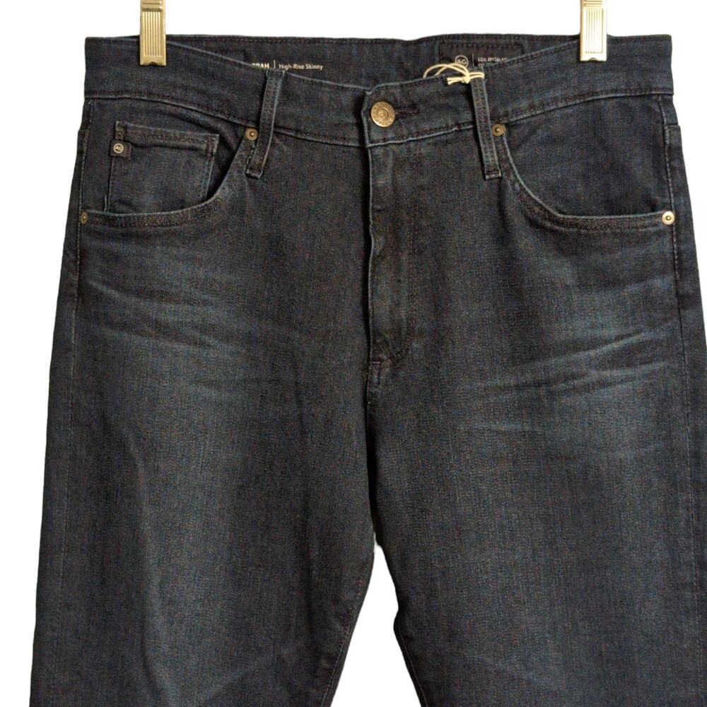 AG Farrah High Rise Skinny Cloud Soft Denim Jeans Fave (Blue, Indigo) Size 31 - Picture 2 of 15